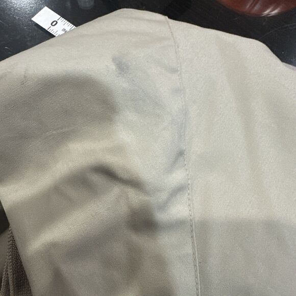 VTG 80s Jacket Mens XL Tall Field & Stream Harrington Plaid Lined Bomber Beige - Picture 8 of 8